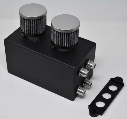 Jack Spania Racing Pro Series oil catch can for Honda Civic and Acura Integra, 4-port engine part with -10AN fittings.