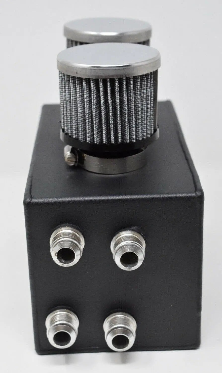Jack Spania Racing Pro Series oil catch can for Honda Civic and Acura Integra, 4-port engine part with -10AN fittings.