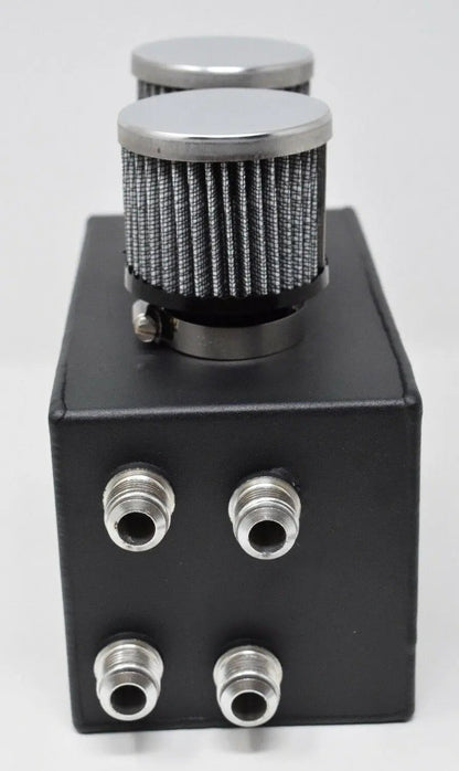 Jack Spania Racing Pro Series oil catch can for Honda Civic and Acura Integra, 4-port engine part with -10AN fittings.