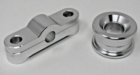 Metal B Series shifter bushing kit for Honda Acura B16 B18 B20 transmission, front and rear, by Jack Spania Racing.