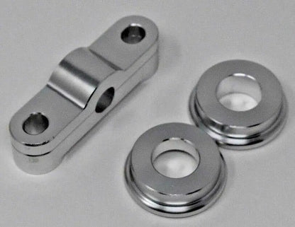 Honda Acura B Series shifter bushing kit from Jack Spania Racing, includes front and rear metal bushings for B16, B18, B20 transmissions.