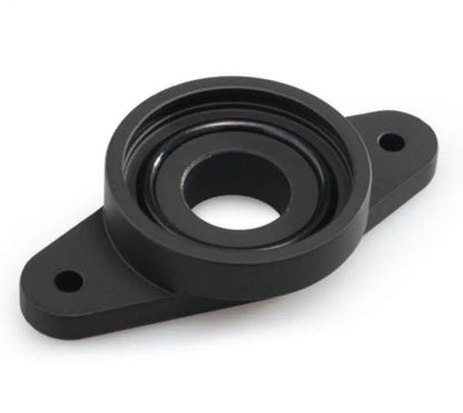 Jack Spania Racing SSQV blow off valve for Subaru Impreza WRX and Legacy GT with direct fit adapter, engine part on vehicle.