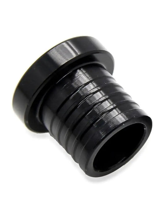 Jack Spania Racing bypass block plug for Subaru Impreza WRX STI atmospheric blow-off valve engine part, 1-inch size.