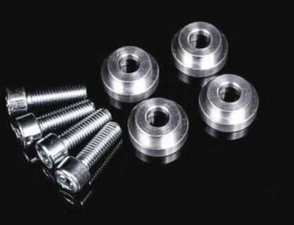 Jack Spania Racing billet shifter box bushings for Acura and Honda K series transmissions, compatible with 92-06 RSX and TSX models.