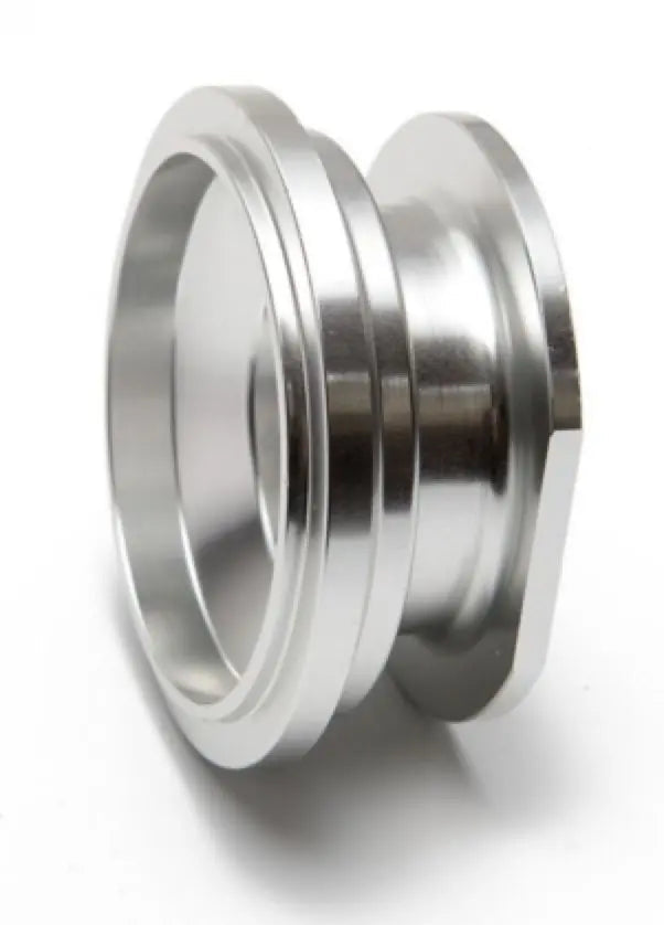 Jack Spania Racing billet aluminum BOV adapter flange for HKS SSQV to 50mm TiAL-style blow-off valve, engine part for turbo systems.
