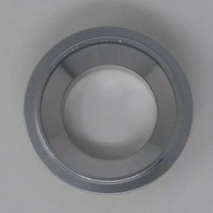Jack Spania Racing BOV adapter flange in billet aluminum, converts HKS SSQV to 50mm TiAL-Style BOV for engine upgrades.
