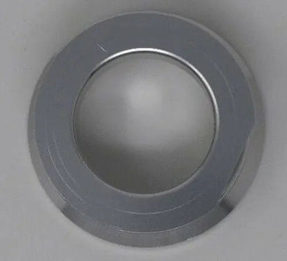 Jack Spania Racing BOV adapter flange in billet aluminum, converts HKS SSQV to 50mm TiAL-style BOV for engine performance.