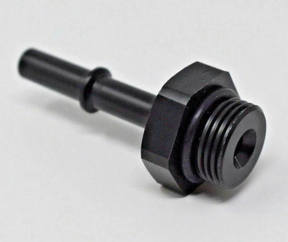 Jack Spania Racing K20 K24 fuel rail adapter fittings with 5/16 EFI fitting and 8AN port plug for Honda RSX Civic engine parts.