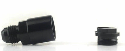 Jack Spania Racing Fuel Line EFI Adapter Fitting -6 AN Male to 5/16" quick disconnect push hardline for engine fuel systems.