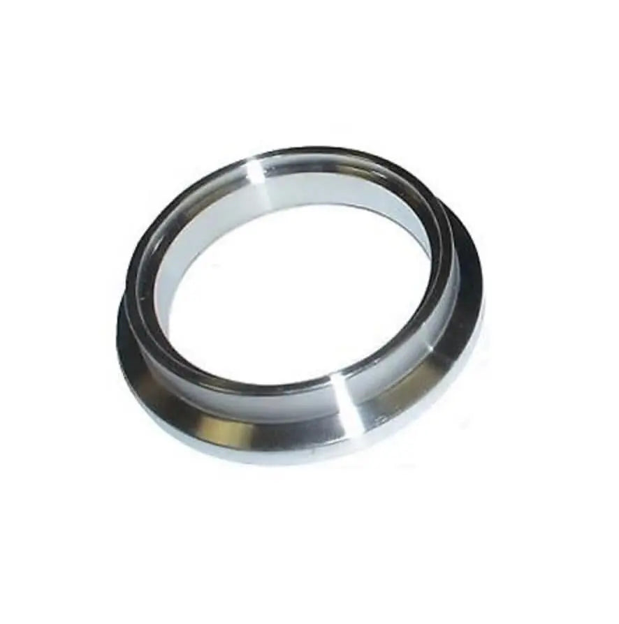SS304 stainless wastegate turbo outlet flange with 38mm/44mm V-band for TiAL MVS, compatible engine part from Jack Spania Racing.
