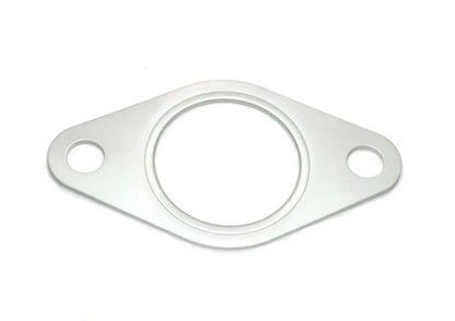 Jack Spania Racing wastegate gasket for 35mm/38mm dump tube, 2-bolt flange, TiAL-style engine parts with metal construction.