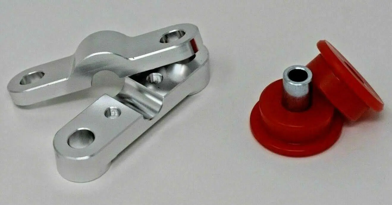 Jack Spania Racing Energy Blackworks Blox shifter bushing for Honda Civic D15 D16 D-Series transmission, CNC poly construction.