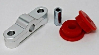 Jack Spania Racing dual bend short shifter with poly billet D-series shift linkage bushings for Honda Civic transmission upgrade
