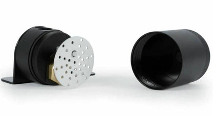 Billet baffled oil catch can for 2016-2020 Honda Civic 1.5T Turbo by Jack Spania Racing, engine part with polished finish.