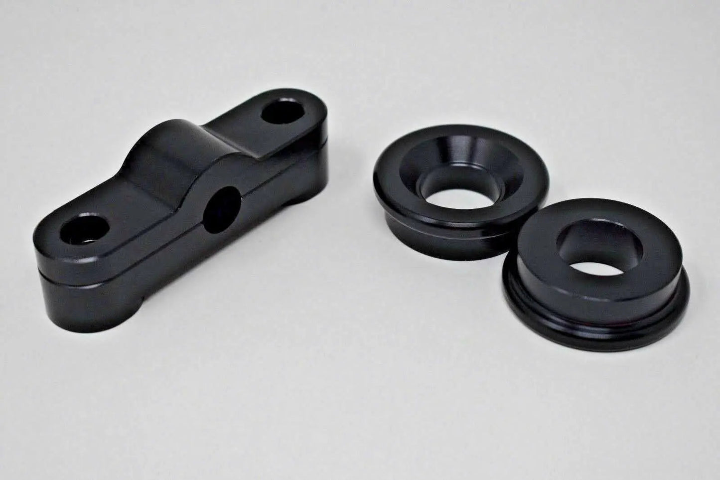 Honda Acura B Series shifter bushing kit with front and rear metal bushings for B16, B18, B20 transmission by Jack Spania Racing.