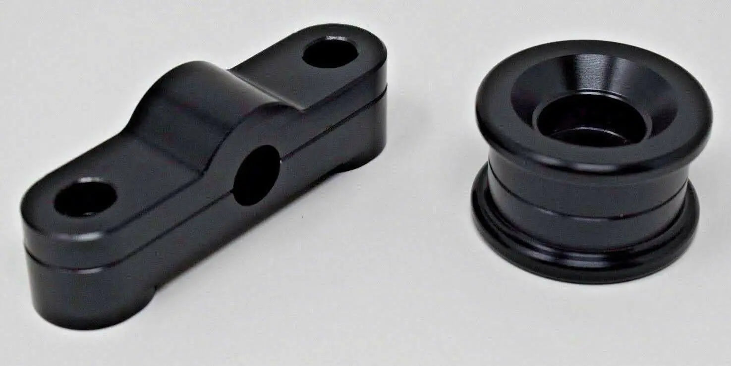 Metal B Series shifter bushing kit for Honda Acura B16 B18 B20 transmission, front and rear, by Jack Spania Racing.