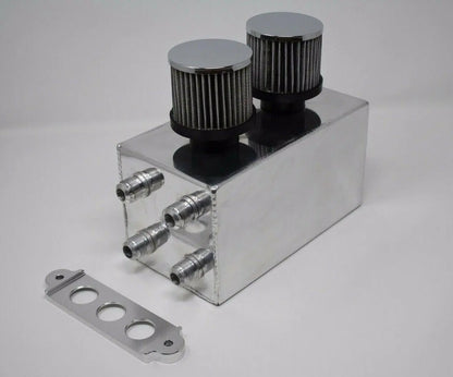 Jack Spania Racing Pro Series oil catch can for Honda Civic and Acura Integra, 4-port engine parts with -10AN fittings.