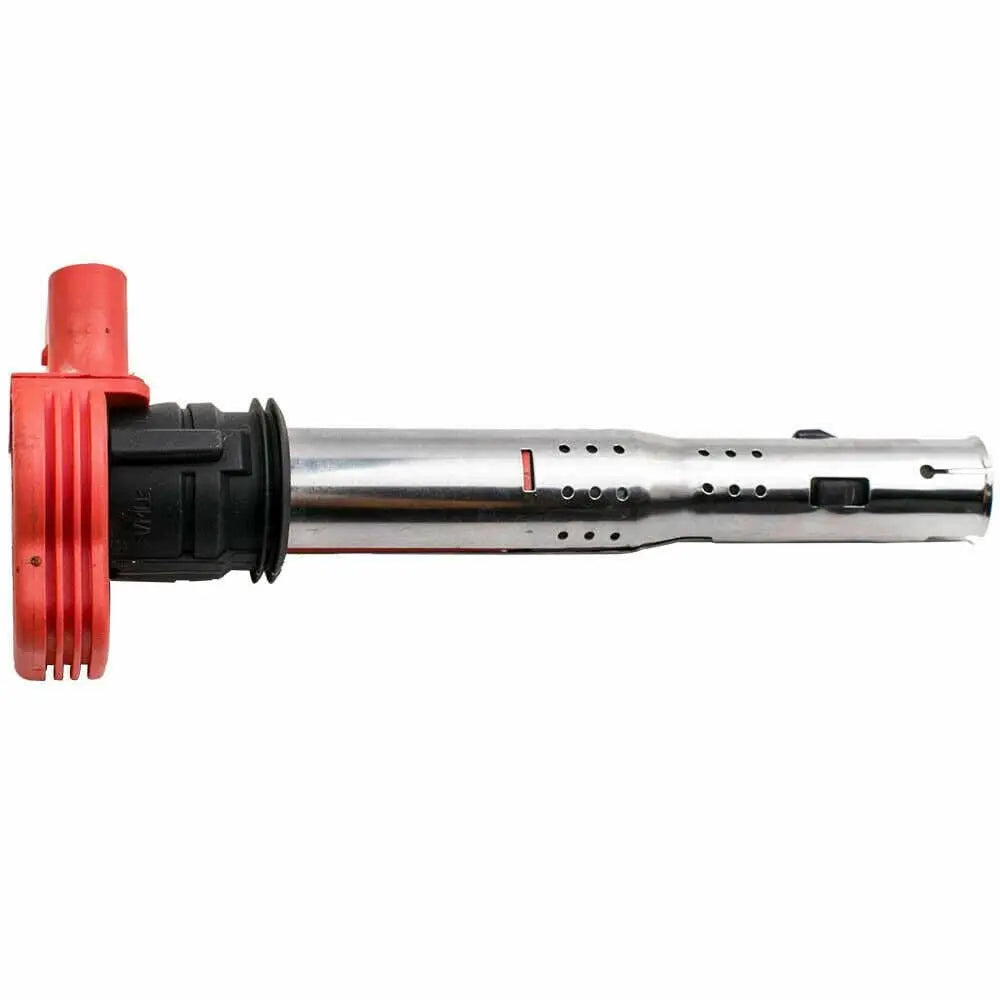 Audi R8 2.0 TSI TFSI red top ignition coil by Jack Spania Racing, engine parts for VW 1.8T with single ignition coil design.