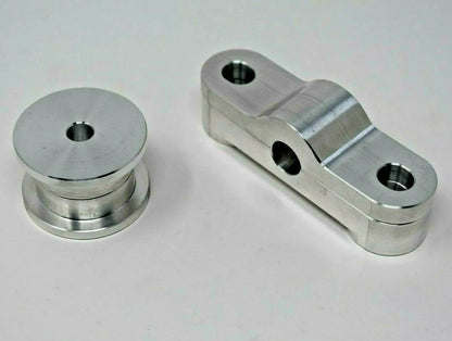 CNC billet aluminum shifter bushings for Honda EK, EG, EF D-Series single cam D15 D16 transmission by Jack Spania Racing