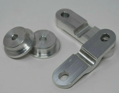 CNC billet aluminum shifter bushings for Honda EK, EG, EF D-Series single cam D15 D16 transmission by Jack Spania Racing