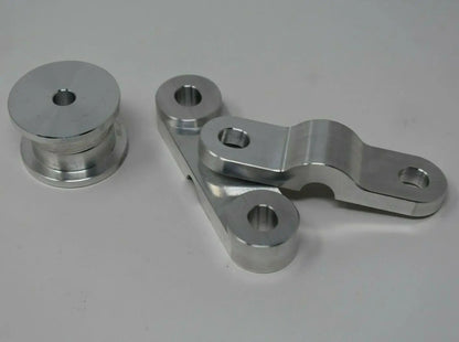 CNC billet aluminum shifter bushings for Honda EK, EG, EF D-Series single cam D15 D16 transmission by Jack Spania Racing