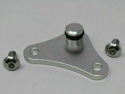 EVAP Purge Port Plug for Honda K Series K20 K24 engines, by Jack Spania Racing, shown on engine component for Acura RSX Civic Si.