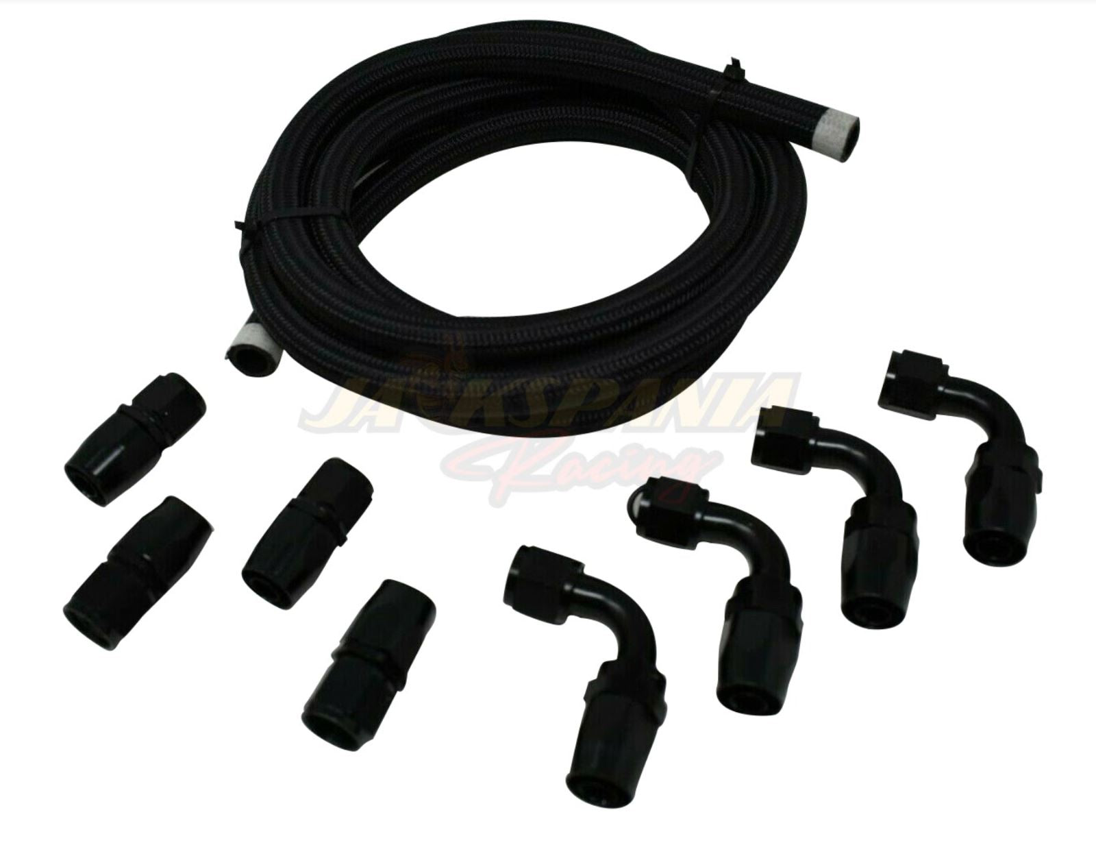Jack Spania Racing battery relocation oil catch can with 4 ports and 10AN hoses for EK, EG, CRX, DC2 Si Type R engine parts