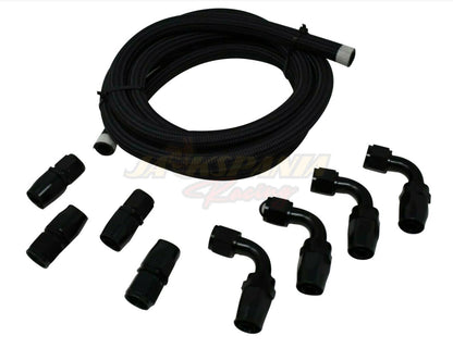 Jack Spania Racing battery relocation oil catch can with 4 ports and 10AN hoses for EK, EG, CRX, DC2 Si Type R engine parts