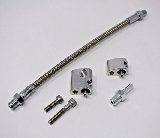 LS Cylinder Head Coolant Steam Port Crossover Throttle Body Bypass Hose Kit LS1 - Jack Spania Racing