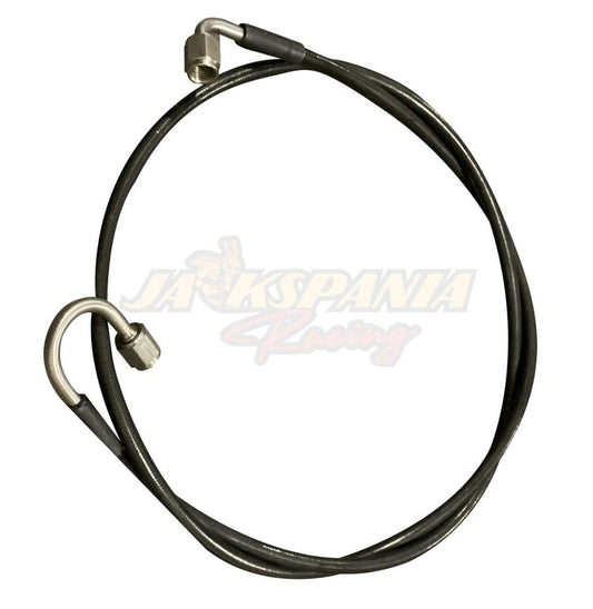 Stainless steel clutch line kit for Honda K-series K20 and K24 engines, compatible with Civic, Integra, CRX from Jack Spania Racing.