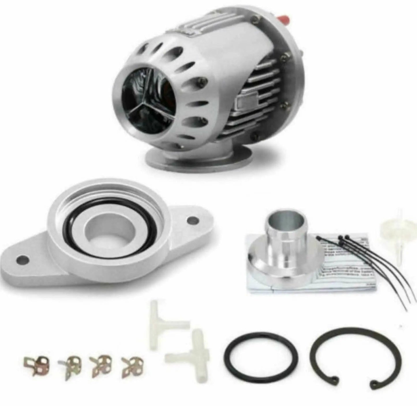 Jack Spania Racing SSQV Blow Off Valve BOV kit installed on Nissan Skyline R32, R33, R34 RB20DET, RB25DET GTR engine parts.