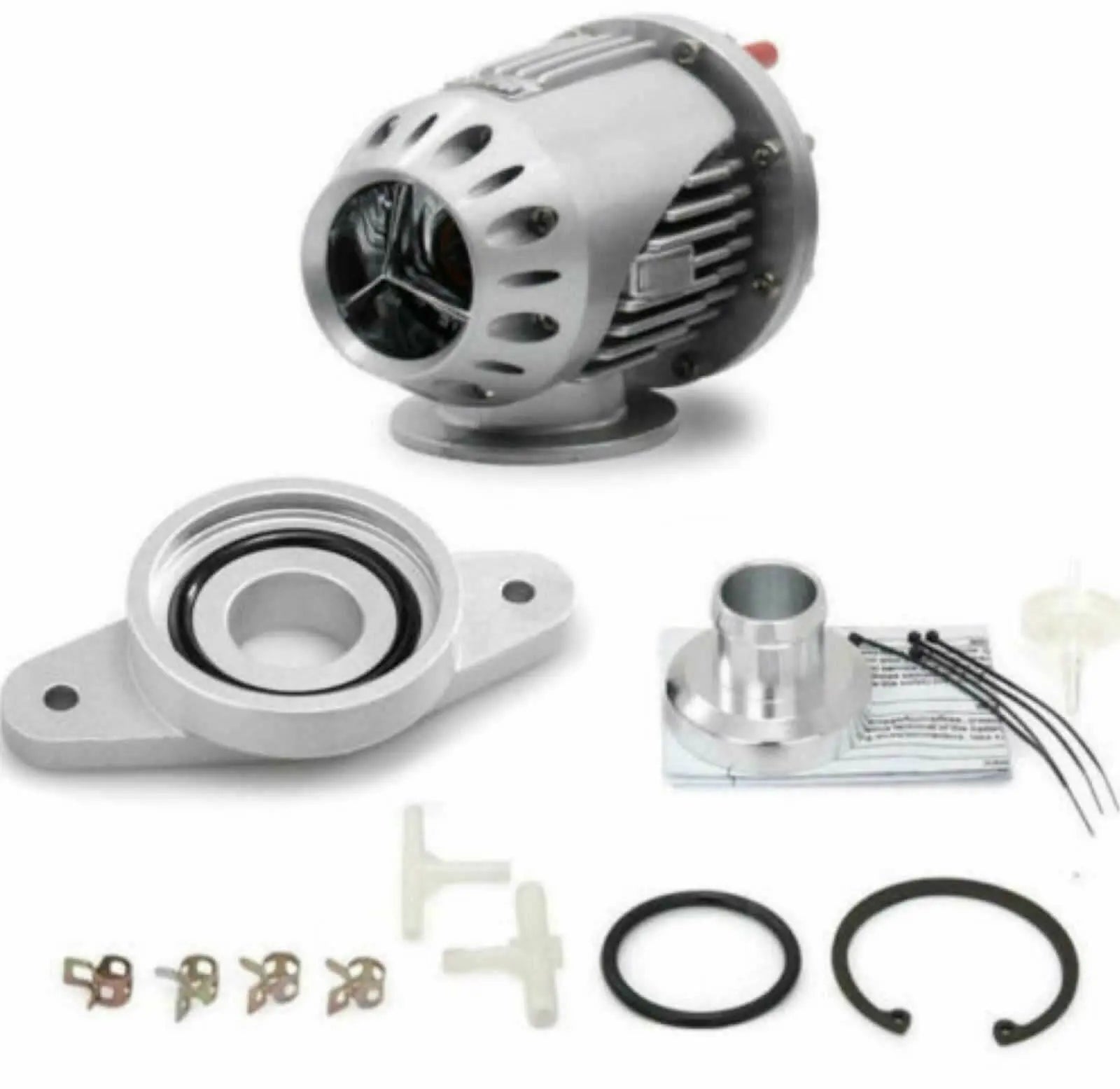 Jack Spania Racing SSQV Blow Off Valve BOV kit installed on Nissan Skyline R32, R33, R34 RB20DET, RB25DET GTR engine parts.