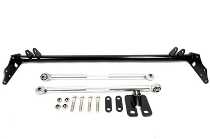 Jack Spania Racing Pro Series Traction Bar for Honda Civic EF, CRX, and Acura Integra K Swap suspension part in black finish.