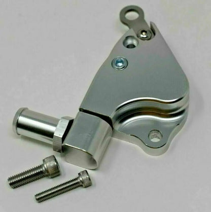 Jack Spania Racing K Series swap intake manifold coolant adapter plate installed on a K20 manifold for K24 engine head.