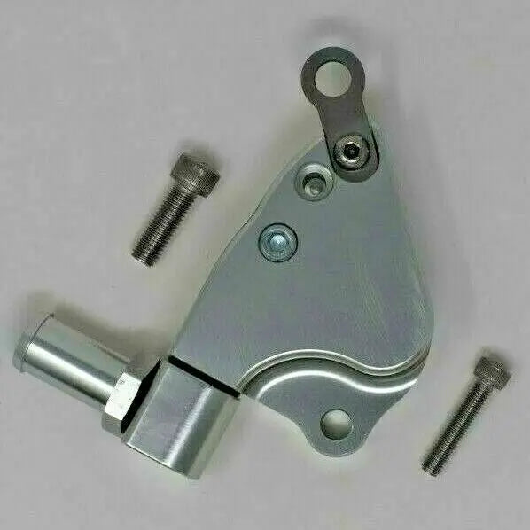 Jack Spania Racing K Series swap intake manifold coolant adapter plate on K20 manifold with K24 engine head for RSX.