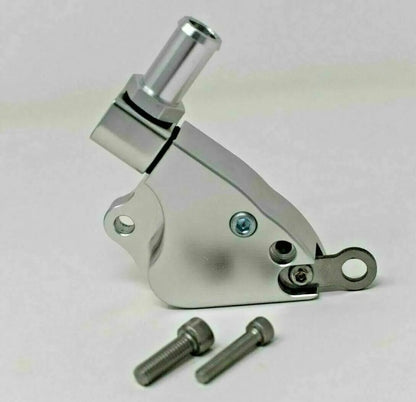 Jack Spania Racing K Series Swap Intake Manifold Coolant Adapter Plate on K20 manifold for K24 engine in RSX.