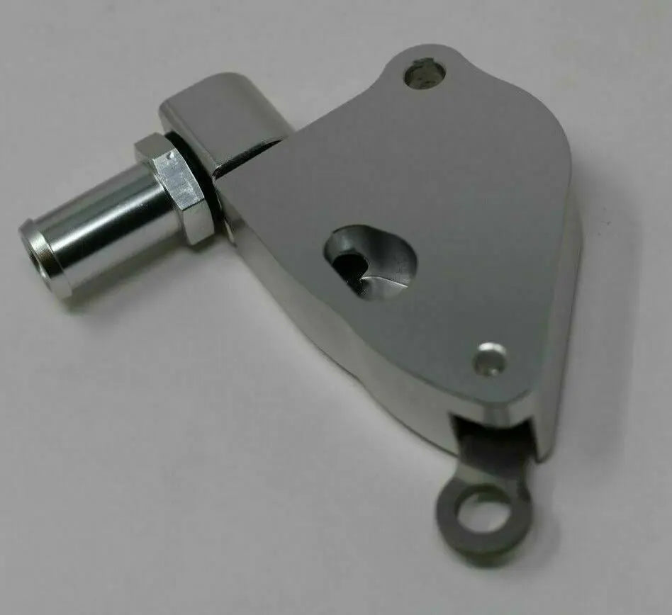 Jack Spania Racing K Series Swap Intake Manifold Coolant Adapter Plate on K24 head for K20 engine, automotive engine parts.