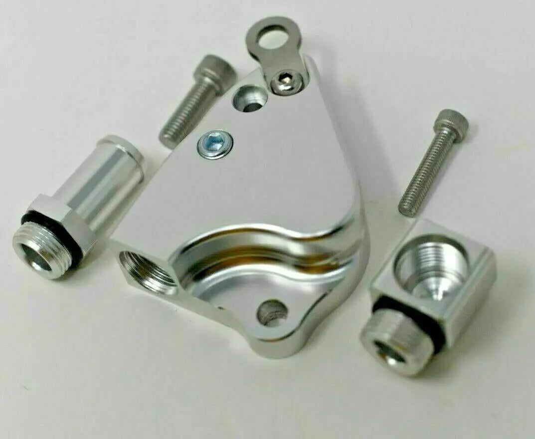 Jack Spania Racing K Series Swap Intake Manifold Coolant Adapter Plate on K24 head for RSX engine parts.