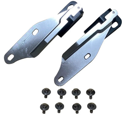 Billet aluminum quick hood hinge release latch for Honda Civic EG 92-95, engine part by Jack Spania Racing.
