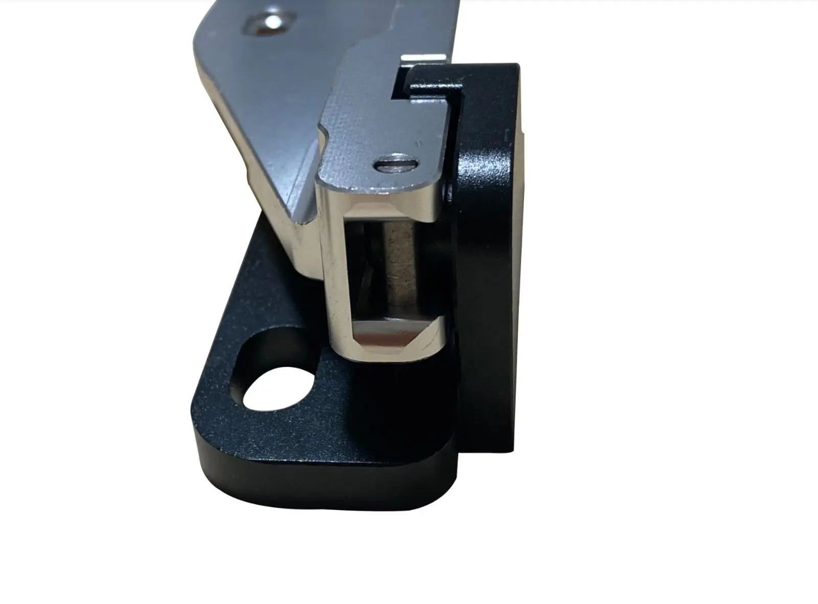 Billet aluminum quick hood hinge release latch for Honda Civic EG 92-95 by Jack Spania Racing, engine parts accessory.