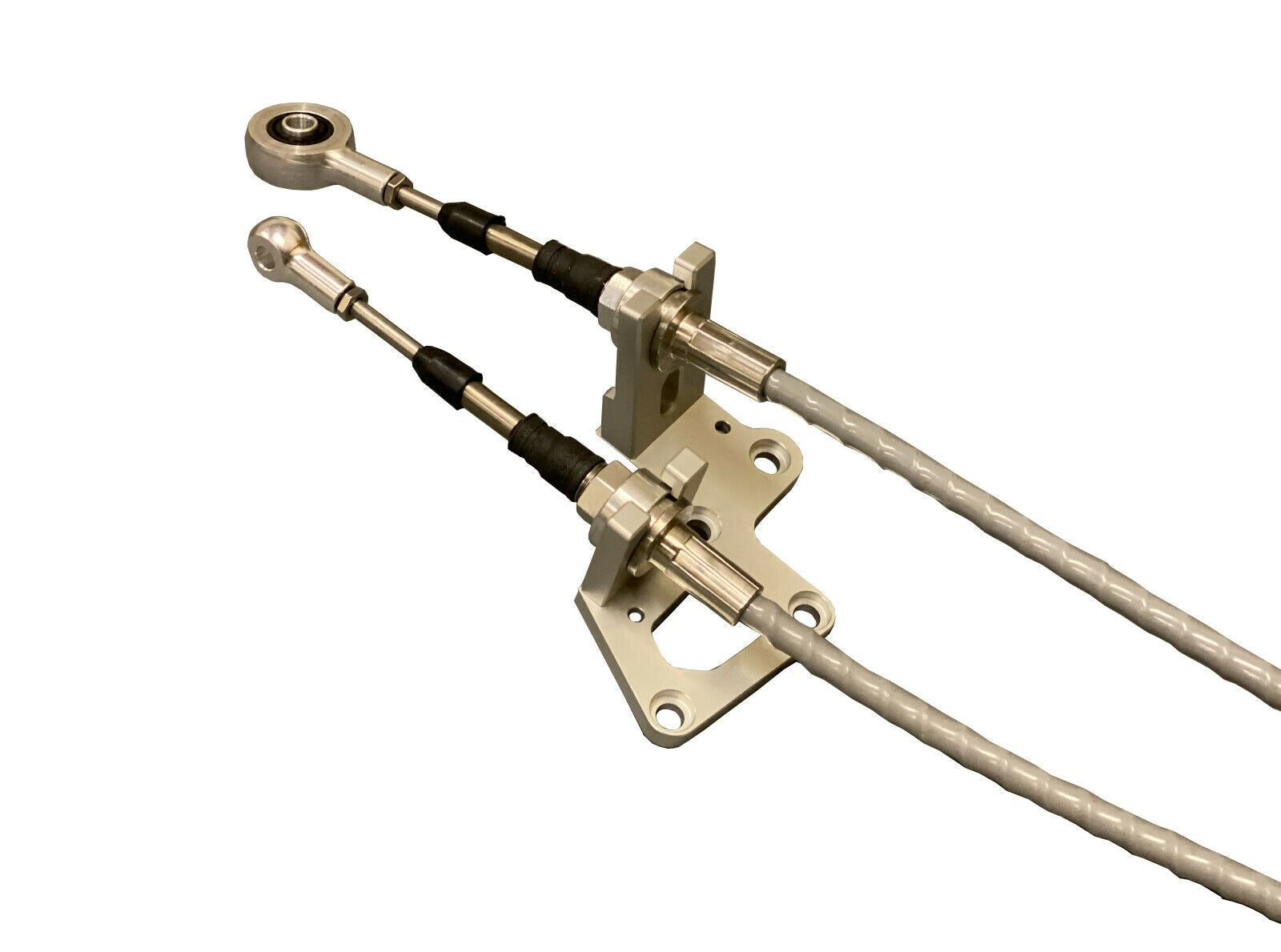RSX shifter cables and trans bracket for K-series Honda Civic and CRX K20 K24 K swap transmission parts by Jack Spania Racing