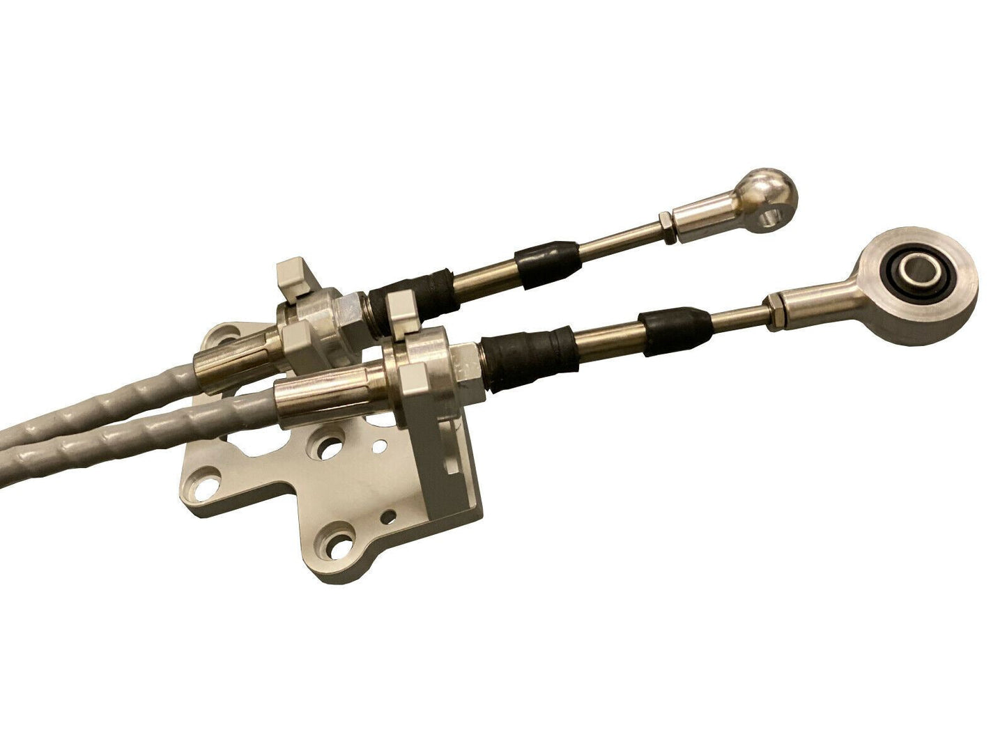 Jack Spania Racing RSX shifter cables and trans bracket for K20, K24, K-Series Civic, EK, EG, and Crx transmission swap.