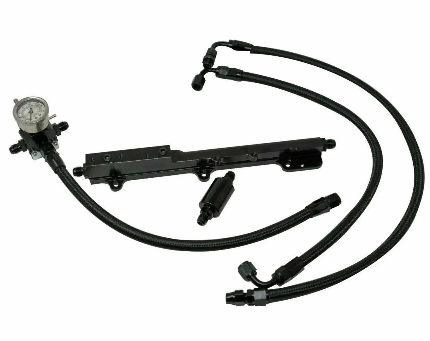Jack Spania Racing B D H Series fuel pressure regulator gauge rail line for Honda Prelude H22 H23 F22 engine parts.