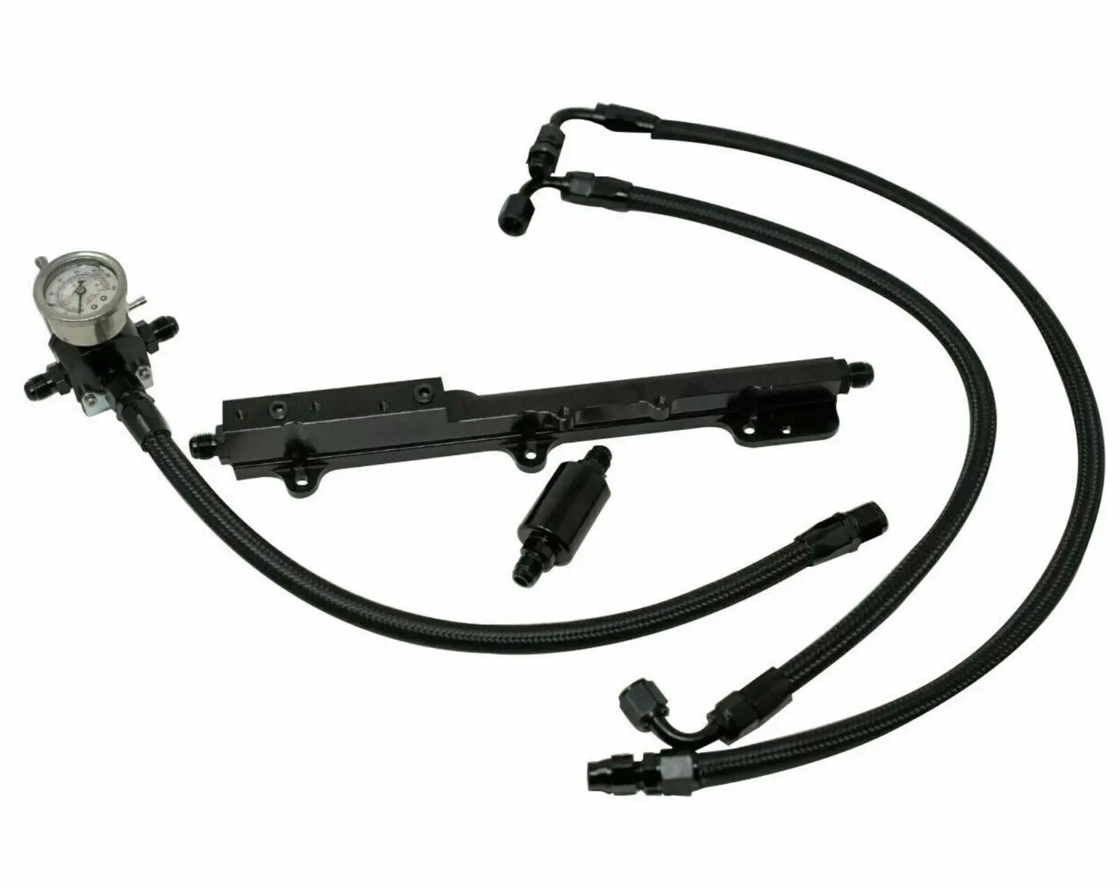 Jack Spania Racing B D H Series fuel pressure regulator gauge rail line for Honda Prelude H22 H23 F22 engine parts.