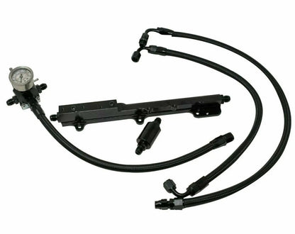 Jack Spania Racing B D H Series fuel pressure regulator gauge rail line for Honda Prelude H22 H23 F22 engine parts.