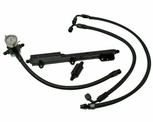 Jack Spania Racing B D H Series fuel pressure regulator gauge rail line for Honda Prelude H22 H23 F22 engine parts.