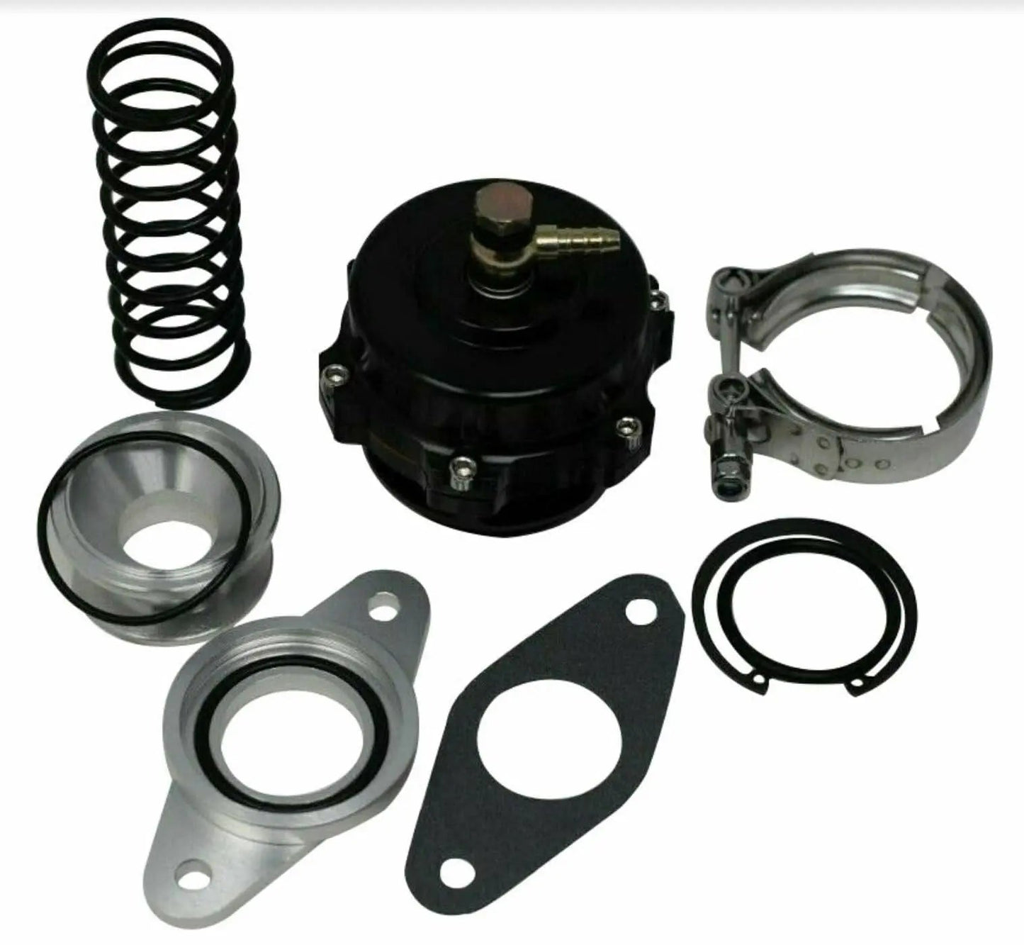 Jack Spania Racing 50mm Blow Off Valve BOV adapter for Nissan R32 R33 R34 RB20DET RB25DET GTR engine parts, metal construction.