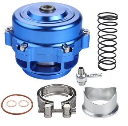 Jack Spania Racing Q BV50 50mm blow off valve with TiAL spring compatibility, designed for engine performance.