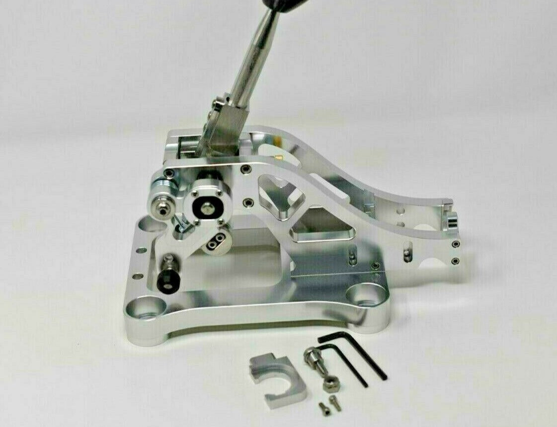 Jack Spania Racing billet shifter box assembly for TSX, TL, Accord AWD J K Series transmission parts, visible in close-up image.