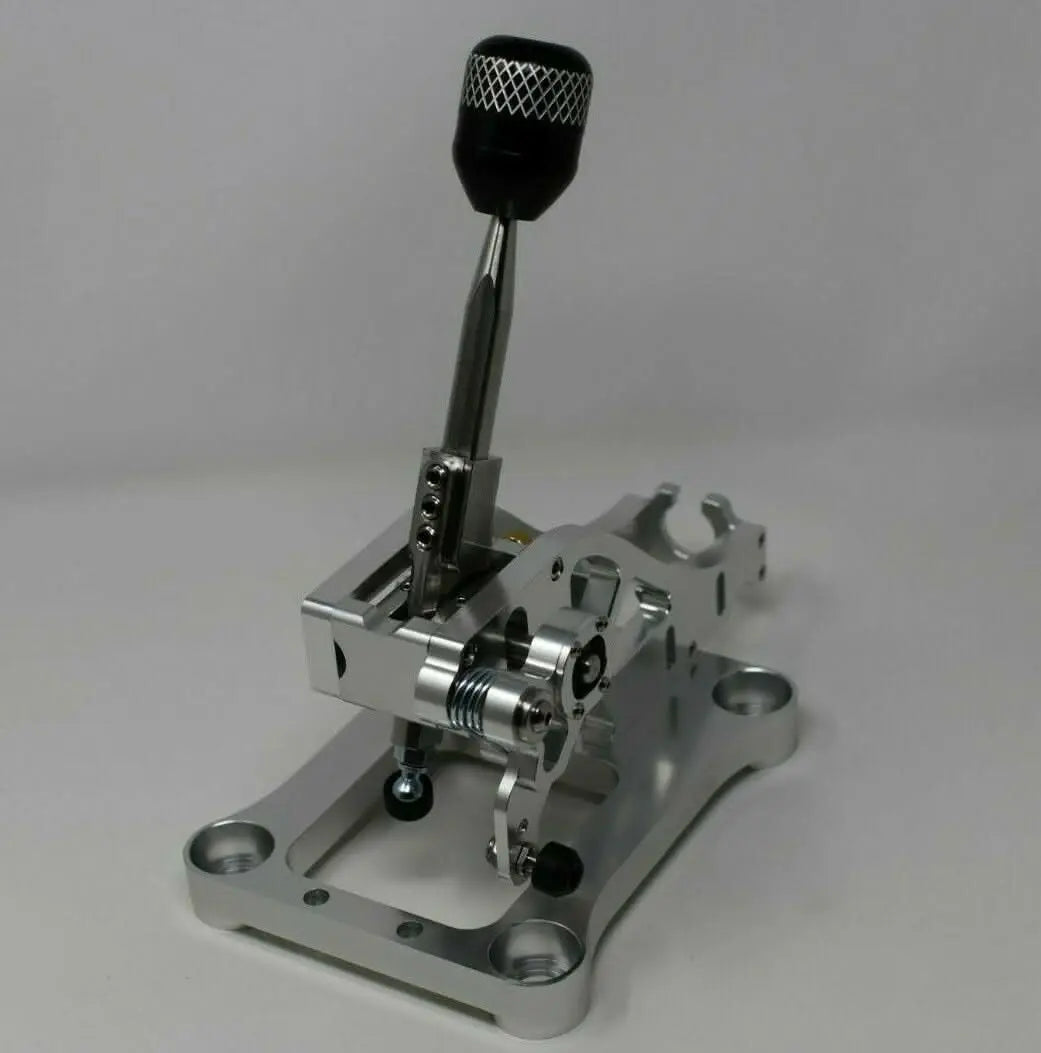 Jack Spania Racing billet shifter shift box for Honda Acura B Series AWD CRV transmission B16 B18 B20, showing the metallic shift component.